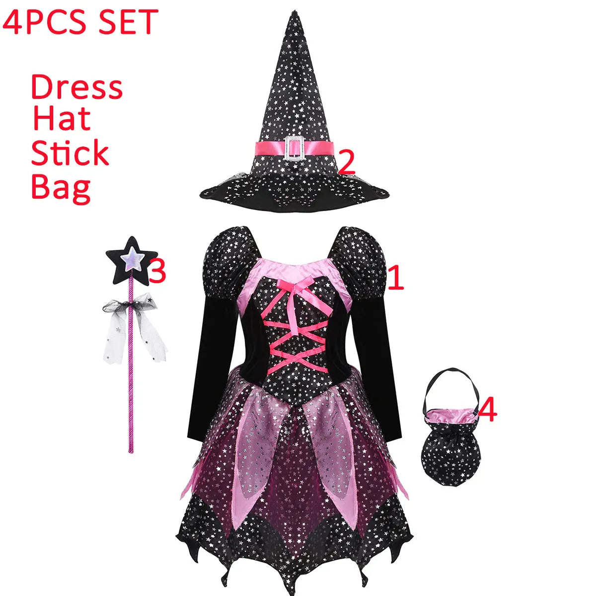 Cute Kids 60s Girls Boys Vintage Vampire Dress Halloween Villain Costume Play Wizard Apparel Kid All Saint's Day Pumpkin Outfit