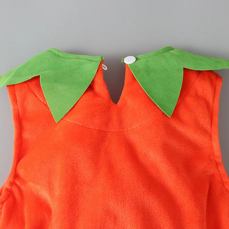 New Boy Sleeveless Set Costume Vest Set Infant Tops Pumpkin Outfits Boy Baby Toddler Hat Girl Halloween Fashion Baby Boy Clothes