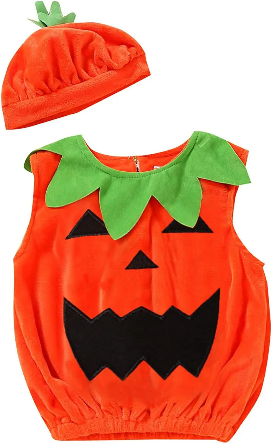 New Boy Sleeveless Set Costume Vest Set Infant Tops Pumpkin Outfits Boy Baby Toddler Hat Girl Halloween Fashion Baby Boy Clothes