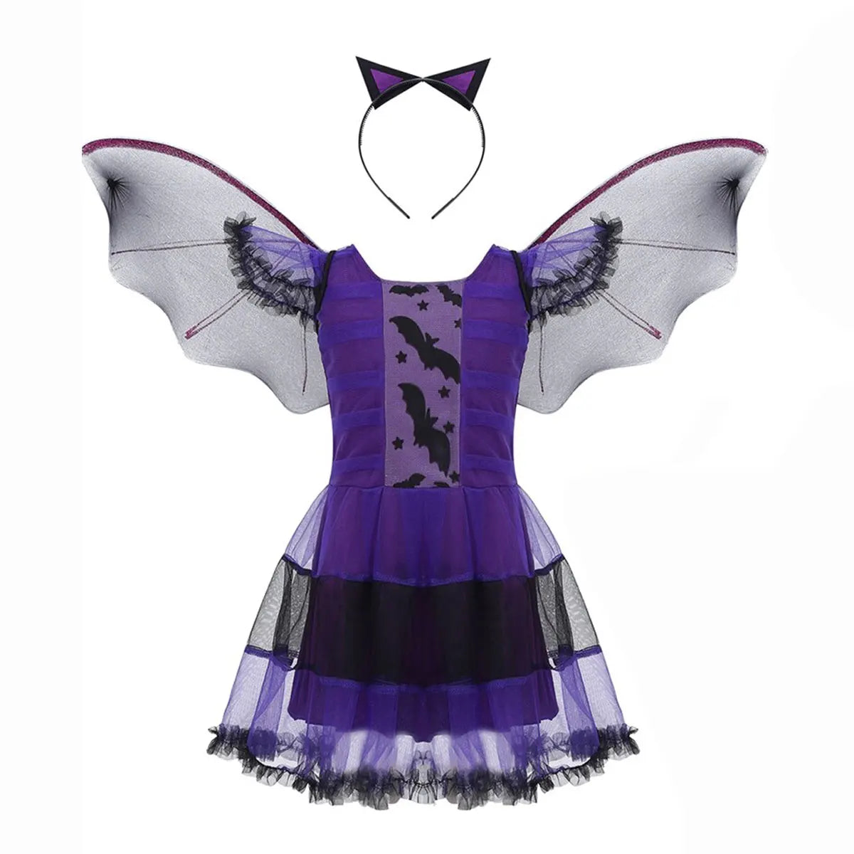 Cute Kids 60s Girls Boys Vintage Vampire Dress Halloween Villain Costume Play Wizard Apparel Kid All Saint's Day Pumpkin Outfit