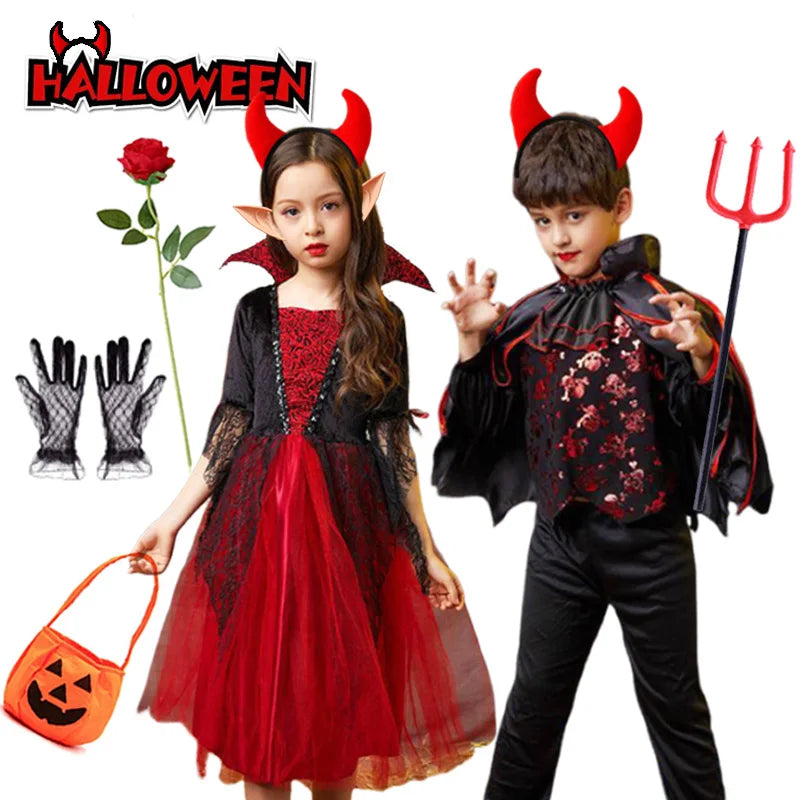 Girls/ Boys Vampire Carnival Outfit Clothes